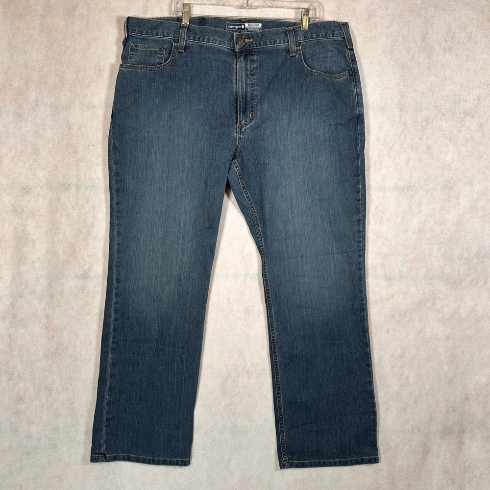 Carhartt Jeans Mens 42x30 Rugged Flex Relaxed Fit Blue New Stretch Pants